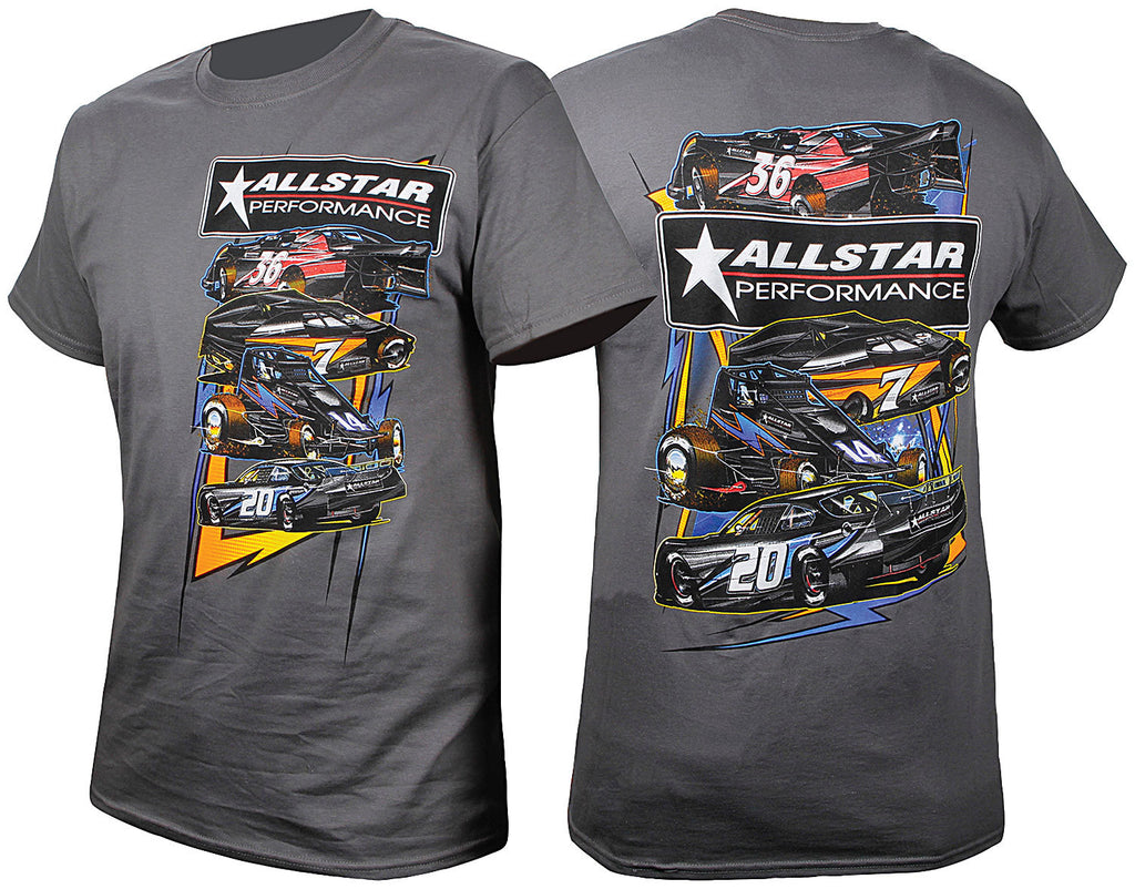 ALLSTAR PERFORMANCE 99901XL T-Shirt Dark Gray Circle Track X-Large