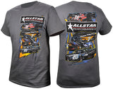 ALLSTAR PERFORMANCE 99901XXL T-Shirt Dark Gray Circle Track XX-Large