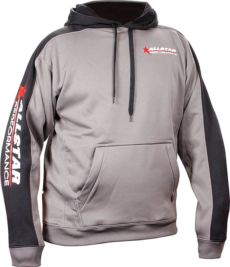 ALLSTAR PERFORMANCE 99916XL Allstar Hooded Sweatshirt XL Silver/Blk