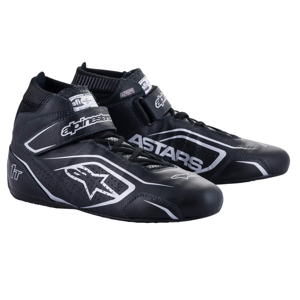 ALPINESTARS USA 2710122-119-8.5 Shoe Tech-1T V3 Black / Silver Size 8.5