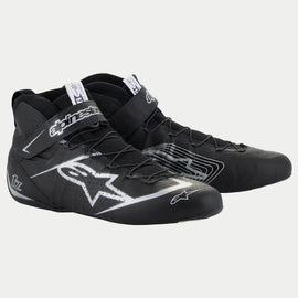 ALPINESTARS USA 2715524-119-8 Alpinestars USA Tech-1 Z V3 Mid-Top Driving Shoe - FIA Approved, Black and Silver, Size 8