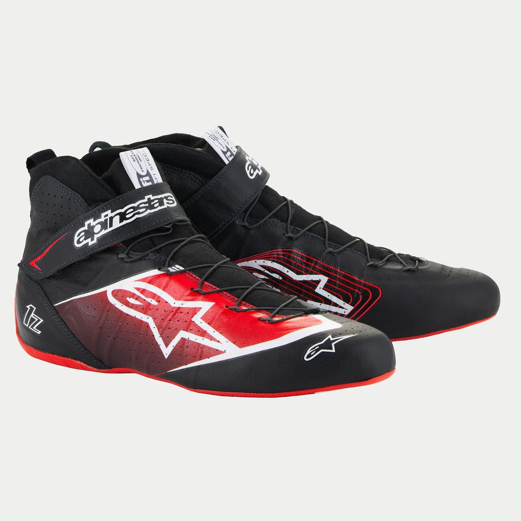 ALPINESTARS USA 2715524-13-12 Alpinestars USA Tech-1 Z V3 Mid-Top Driving Shoes - Black and Red, Size 12