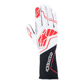 ALPINESTARS USA 3550224-123-2XL Glove Tech-1 ZX V4 Blk / Wht / Red  2X-Large