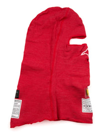 ALPINESTARS USA 4750126-30-OS Alpinestars USA Balaclava EVO V3 Red FIA / SFI Rated Single Eyeport Head Sock – Model 4750126-30-OS