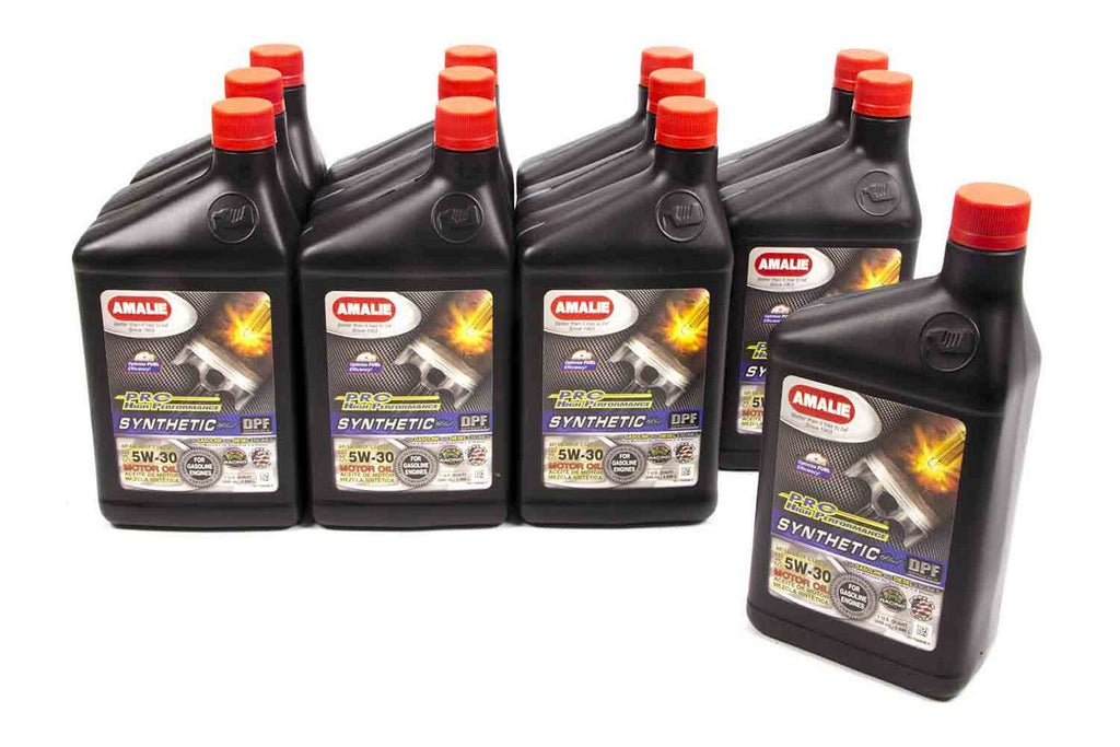 AMALIE 160-75666-56 PRO HP Syn Blend 5w30 Oil Case 12x1Qt