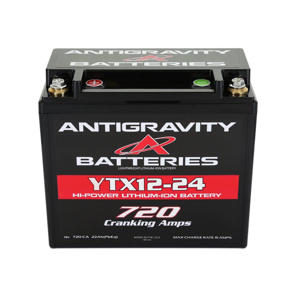 ANTIGRAVITY BATTERIES AG-YTX12-24-L Antigravity Batteries YTX12 Style Case 24-Cell Lithium-Ion Motorcycle Battery with 720 Cold Cranking Amps