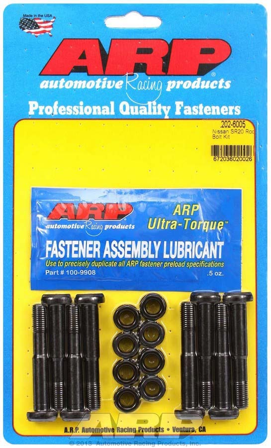 ARP 202-6005 ARP Nissan SR20 Connecting Rod Bolt Kit - High Performance 11/32 in Chromoly Bolts