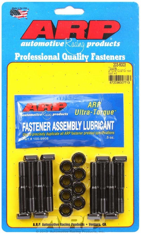 ARP 203-6003 Toyota Rod Bolt Kit - Fits 2TC/3TC/2TG