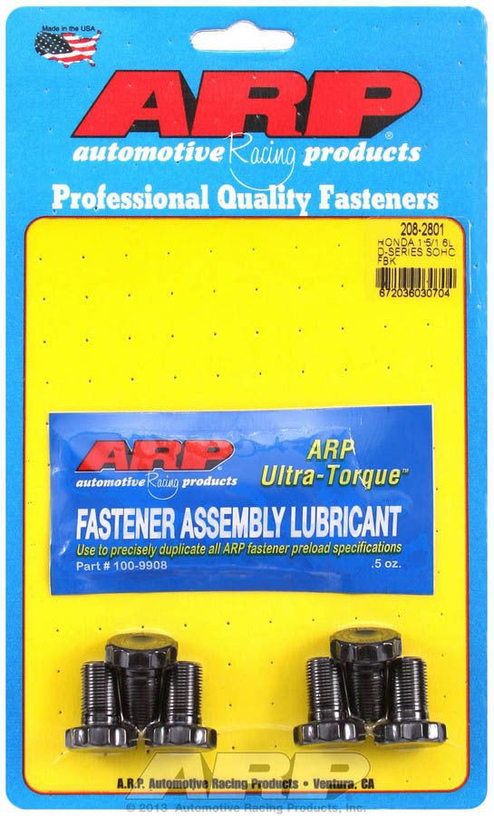 ARP 208-2801 Flywheel Bolt Kit  Honda 1.5L/1.6L SOHC D-Series
