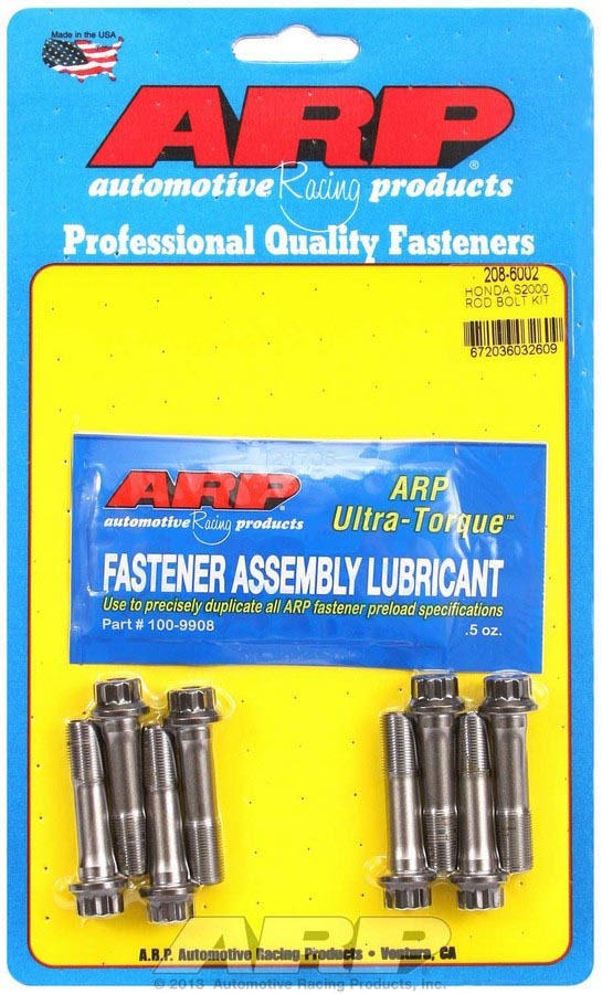 ARP 208-6002 ARP 208-6002 Pro Series Connecting Rod Bolt Kit for Honda S2000 4-Cylinder Engines