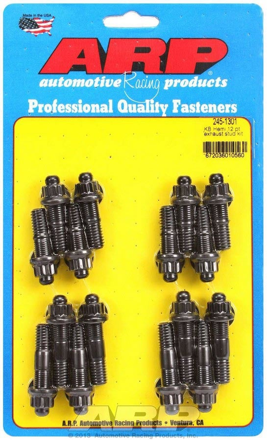 ARP 245-1301 Exhaust Stud Kit - 12pt. KB Hemi