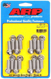 ARP 400-1104 S/S Header Bolt Kit - 3/8 x .875 UHL (16)