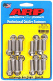ARP 400-1110 S/S Header Bolt Kit - 3/8 x 1.00 UHL (16)
