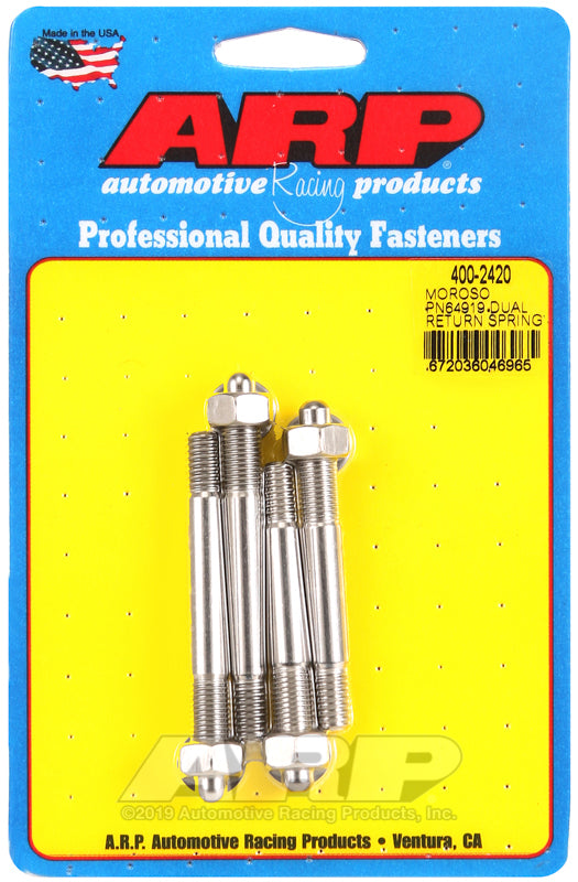ARP 400-2420 ARP SS Carb Studs with 1-Inch Spacer for High-Performance Engines