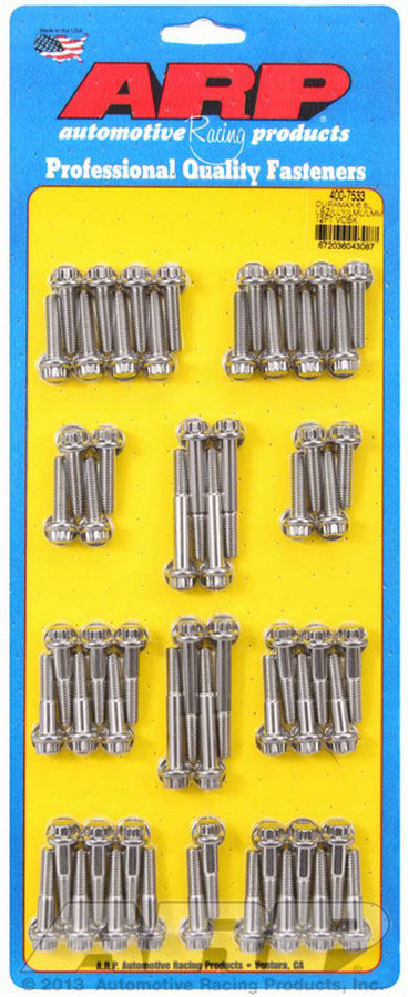 ARP 400-7533 Valve Cover Bolt Kit 12pt GM Duramax 6.6L