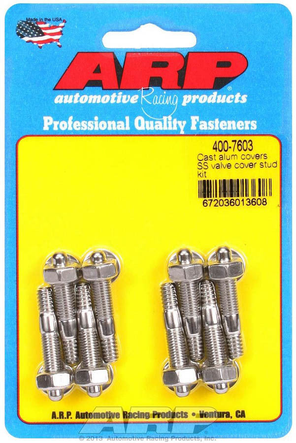 ARP 400-7603 S/S Valve Cover Stud Kit 6pt. (8)