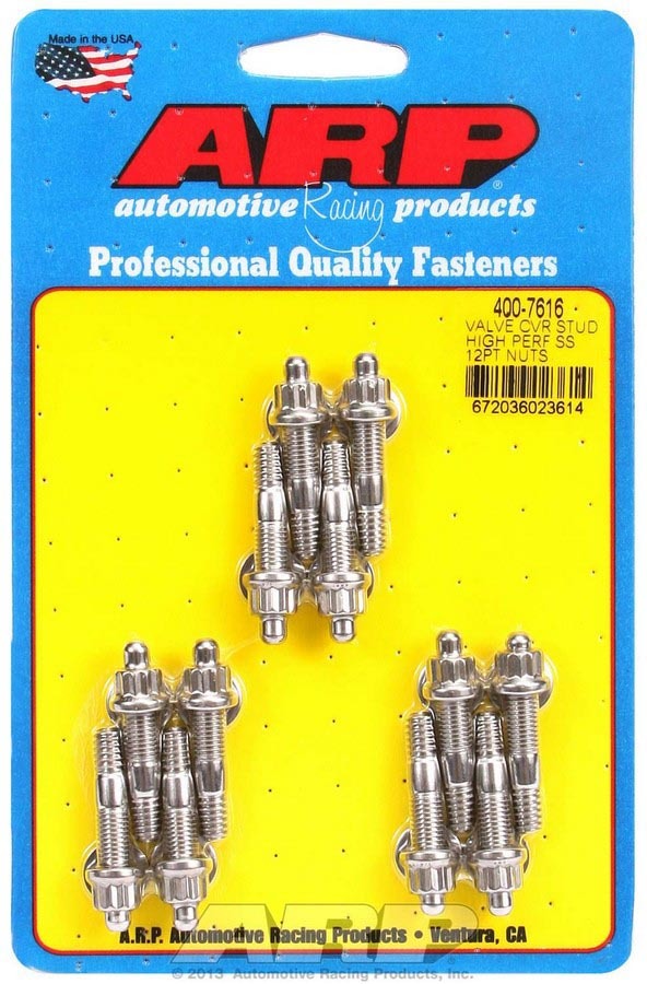 ARP 400-7616 S/S Valve Cover Stud Kit 12pt. (12)