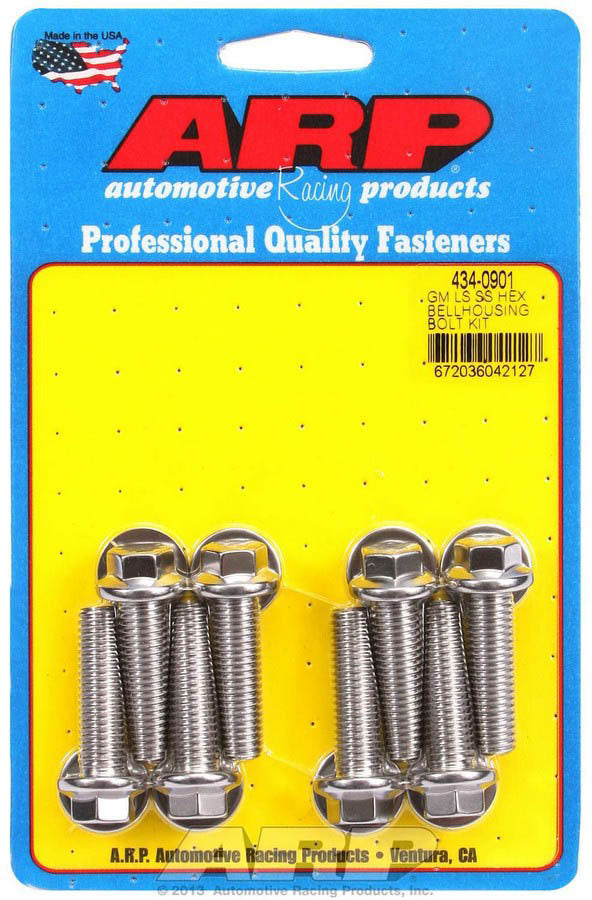 ARP 434-0901 Bellhousing Bolt Kit - 6pt. GM LS