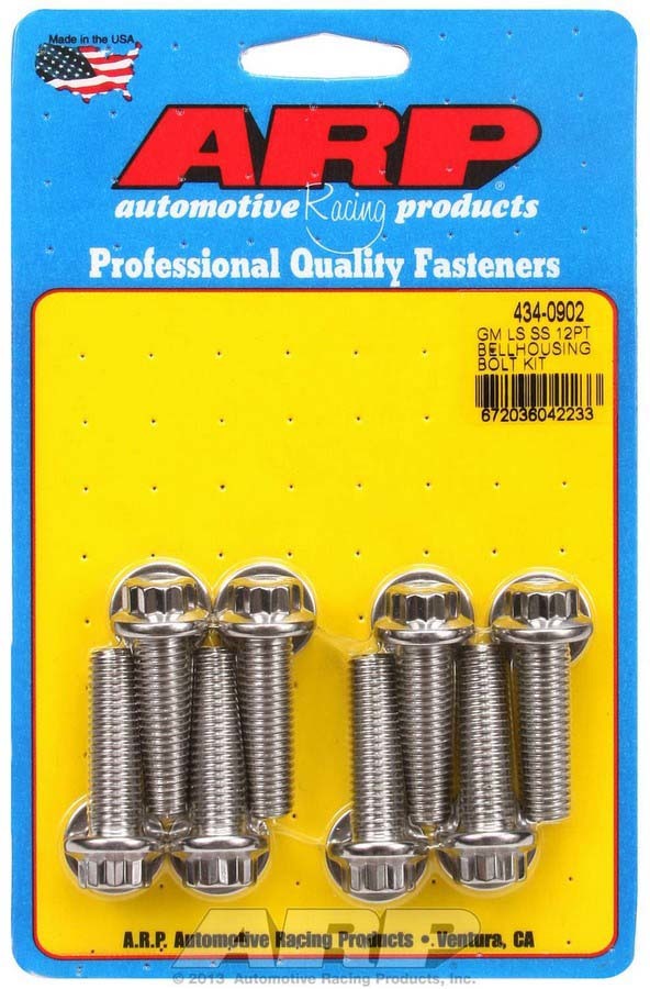 ARP 434-0902 Bellhousing Bolt Kit - 12pt. GM LS