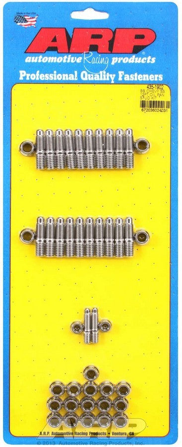 ARP 435-1902 BBC S/S Oil Pan Stud Kit - 12pt.