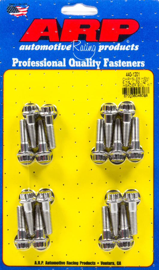 ARP 440-1201 Header Bolt Kit 12pt Mopar 5.7/6.1L Hemi
