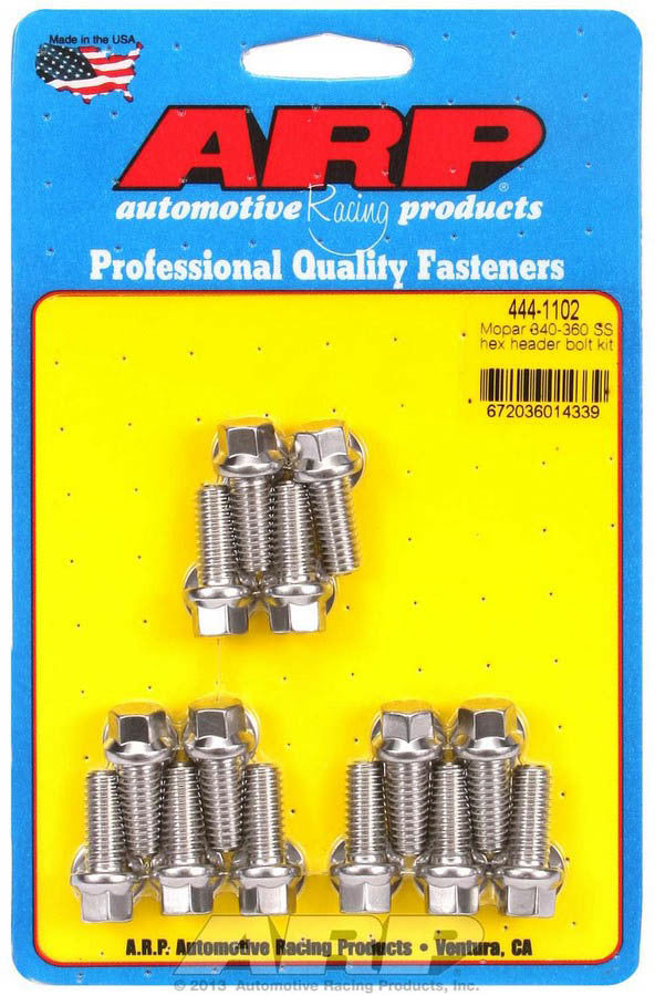 ARP 444-1102 S/S Header Bolt Kit - 5/16 x .750 UHL (14)