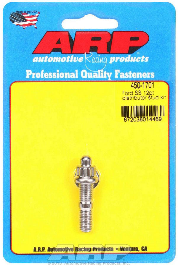 ARP 450-1701 Ford S/S Distributor Stud Kit 12pt.