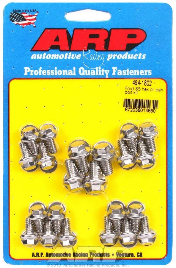 ARP 454-1802 Ford S/S Oil Pan Bolt Kit 6pt.