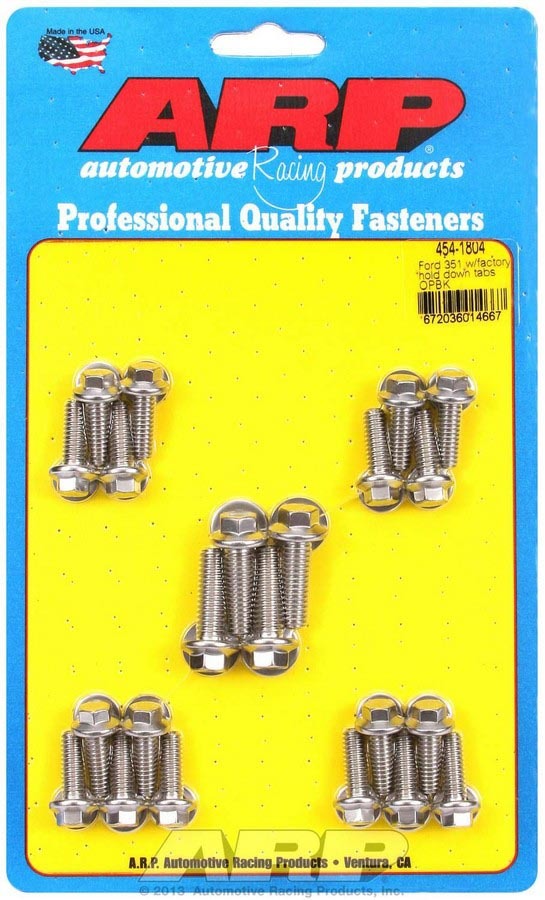 ARP 454-1804 SBF Oil Pan Bolt Kit