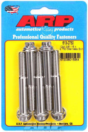 ARP 613-2750 S/S Bolt Kit - 12pt. (5) 3/8-16 x 2.750