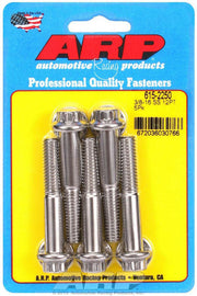 ARP 615-2250 S/S Bolt Kit 12pt 5pk 3/8-16 x 2.250