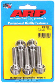 ARP 616-1500 S/S Bolt Kit - 12pt. (5) 7/16-14 x 1.500