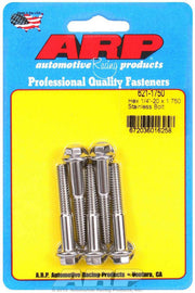 ARP 621-1750 S/S Bolt Kit - 6pt. (5) 1/4-20 x 1.750
