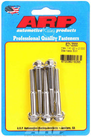 ARP 621-2000 S/S Bolt Kit - 6pt. (5) 1/4-20 x 2.000