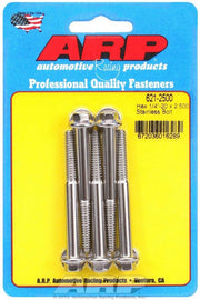 ARP 621-2500 S/S Bolt Kit - 6pt. (5) 1/4-20 x 2.500