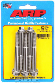 ARP 622-2750 S/S Bolt Kit - 6pt. (5) 5/16-18 x 2.750