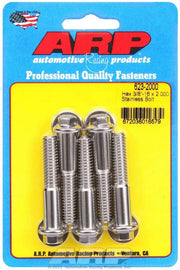 ARP 623-2000 S/S Bolt Kit - 6pt. (5) 3/8-16 x 2.000