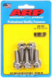ARP 625-1000 S/S Bolt Kit - 6pt. (5) 3/8-16 x 1.000
