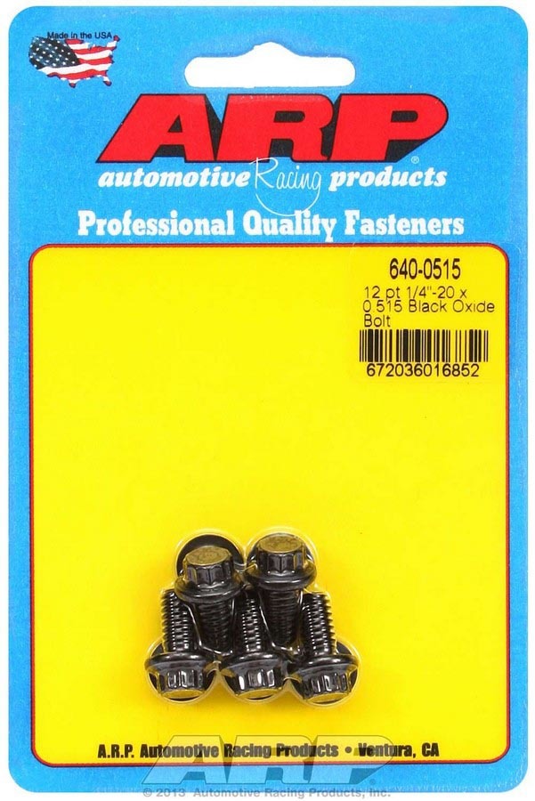 ARP 640-0515 Bolt Kit - 12pt. (5) 1/4-20 x .515