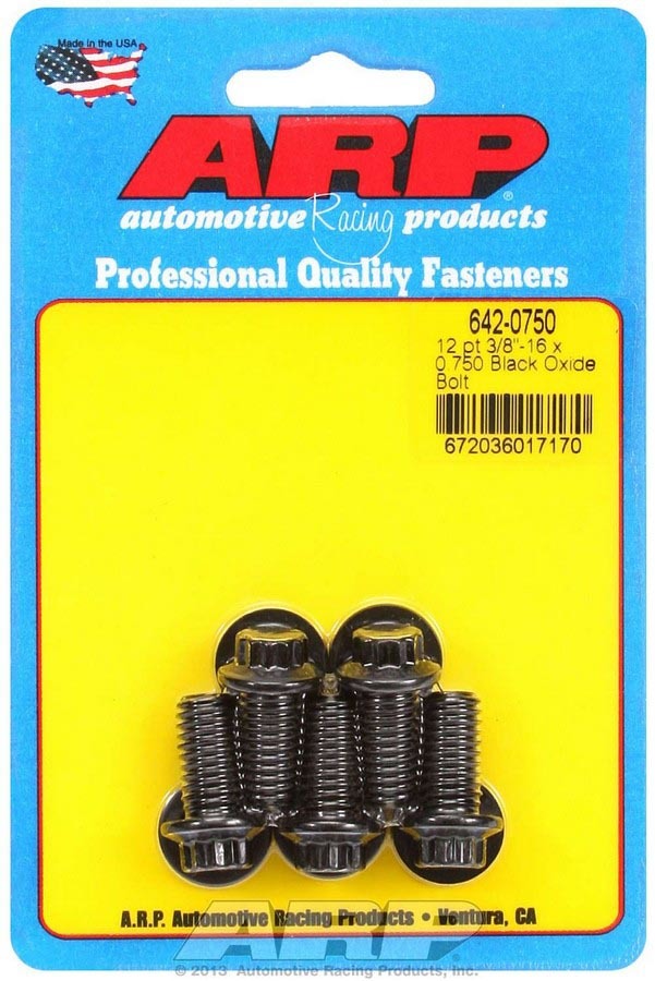 ARP 642-0750 Bolt Kit - 12pt. (5) 3/8-16 x .750