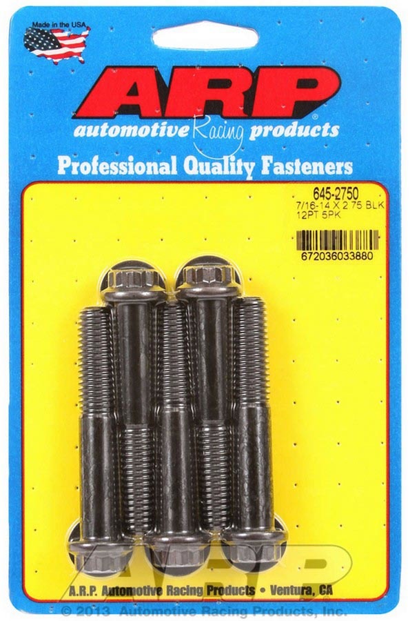 ARP 645-2750 Bolt Kit - 12pt 5pk 7/16-14 x 2.750