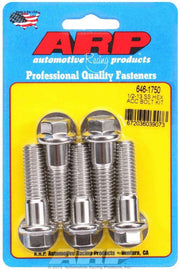 ARP 646-1750 S/S Bolt Kit - 6pt. (5) 1/2-13 X 1.750