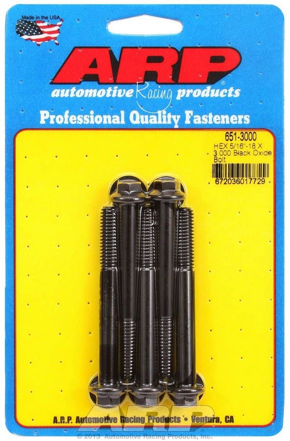 ARP 651-3000 Bolt Kit - 6pt 5pk 5/16-18 x 3.000