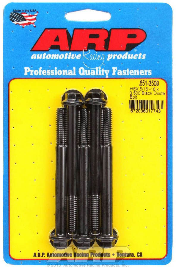 ARP 651-3500 Bolt Kit 6pt 5pk 5/16-18 x 3.500