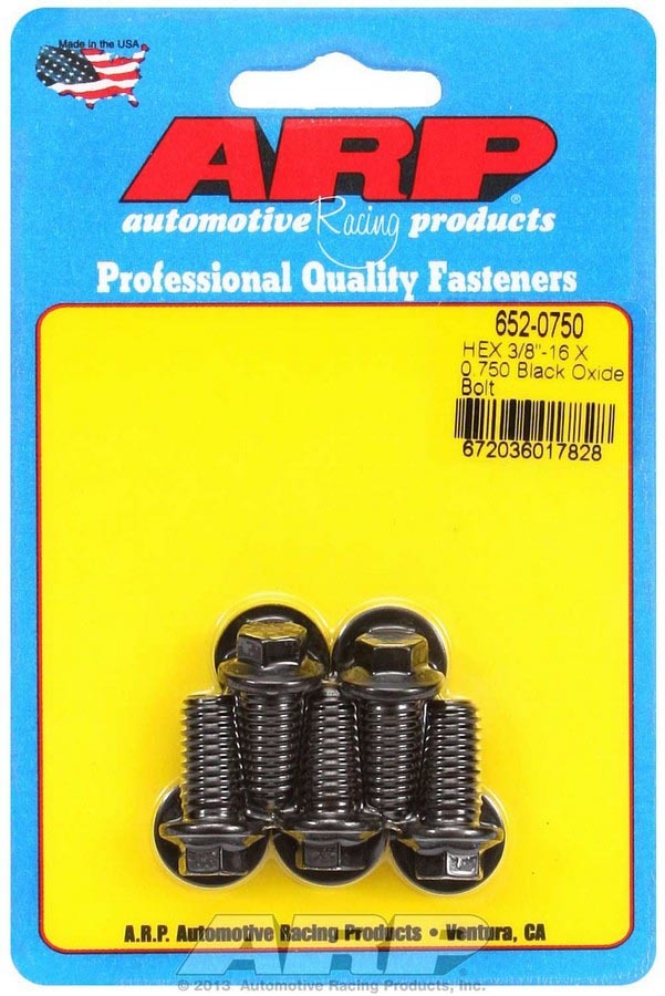 ARP 652-0750 Bolt Kit - 6pt. (5) 3/8-16 x .750