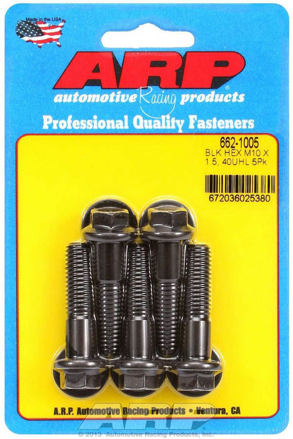 ARP 662-1005 Bolt Kit - 6pt. (5) 10mm x 1.5 x 40mm