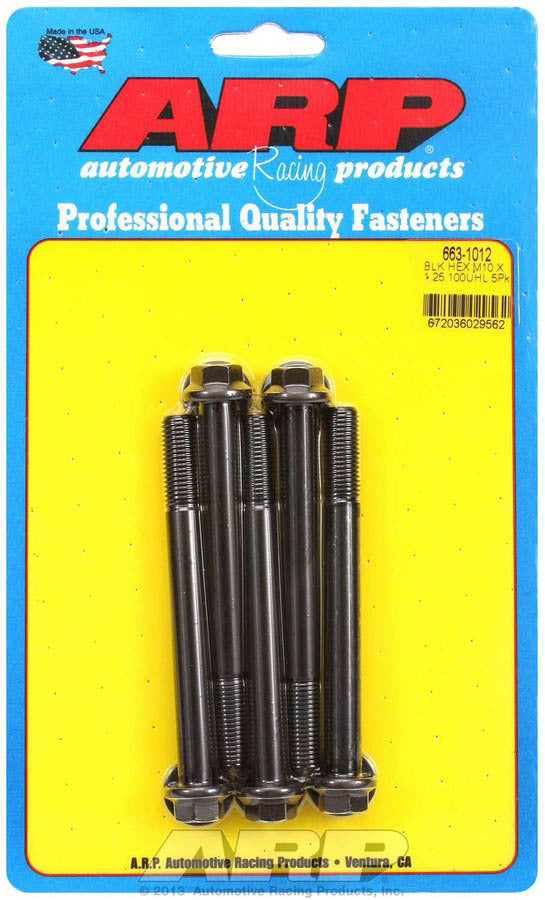ARP 663-1012 Bolt Kit - 6pt. (5) 10mm x 1.25 x 100mm