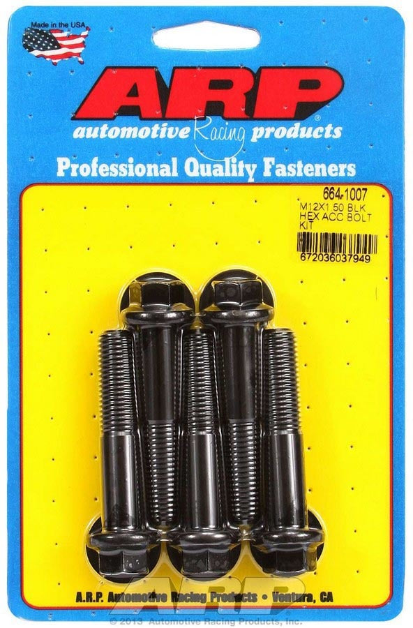 ARP 664-1007 Bolt Kit - 6pt. (5) 12mm x 1.5 x 60mm