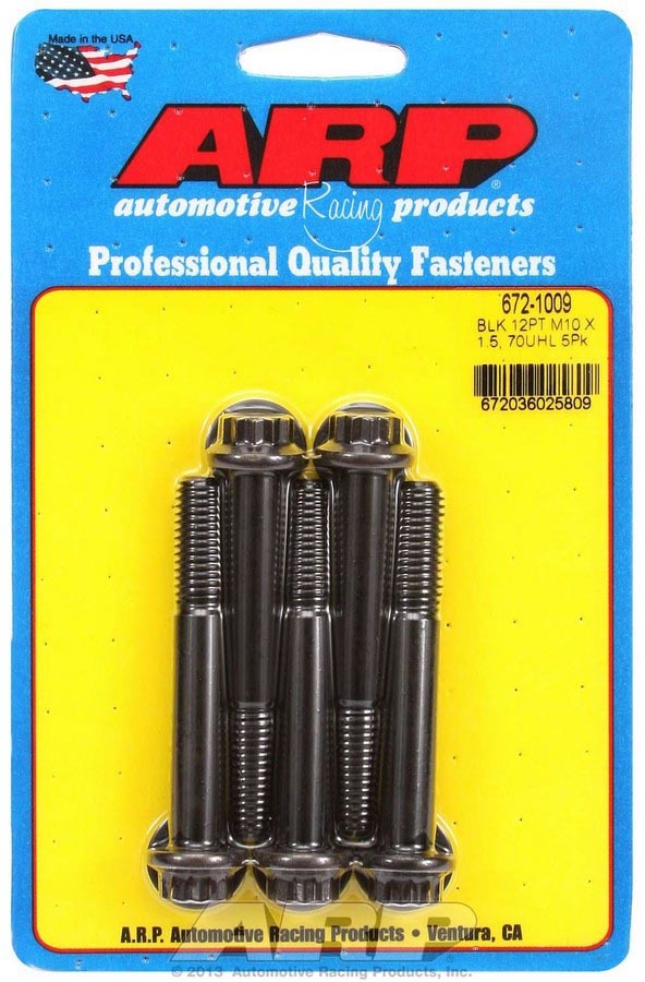 ARP 672-1009 Bolt Kit - 12pt. (5) 10mm x 1.5 x 70mm