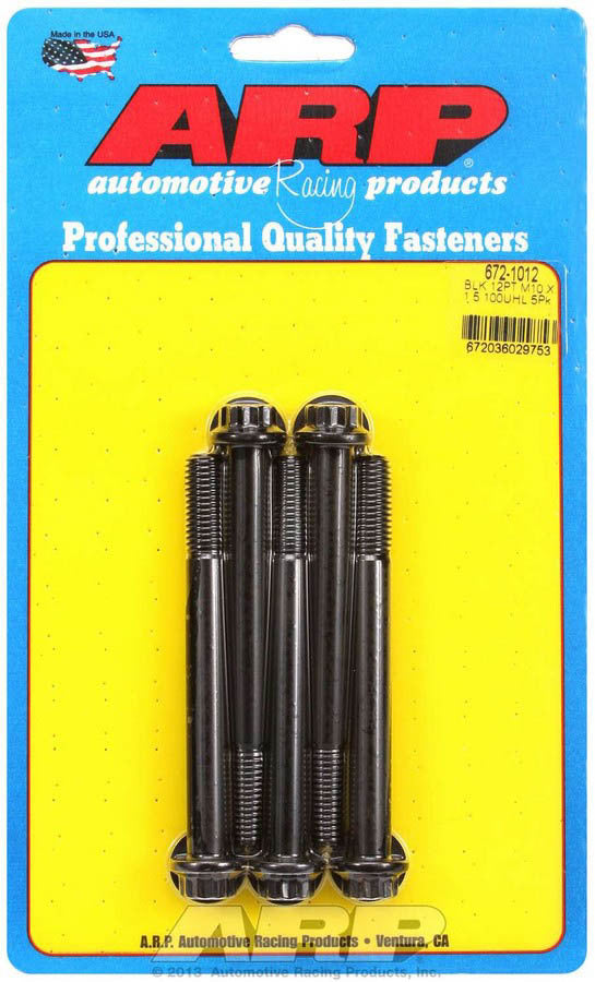 ARP 672-1012 Bolt Kit - 12pt. (5) 10mm x 1.5 x 100mm